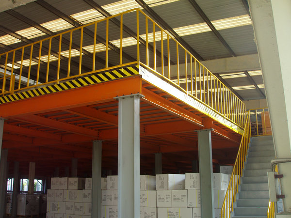 I-beam attic shelves
