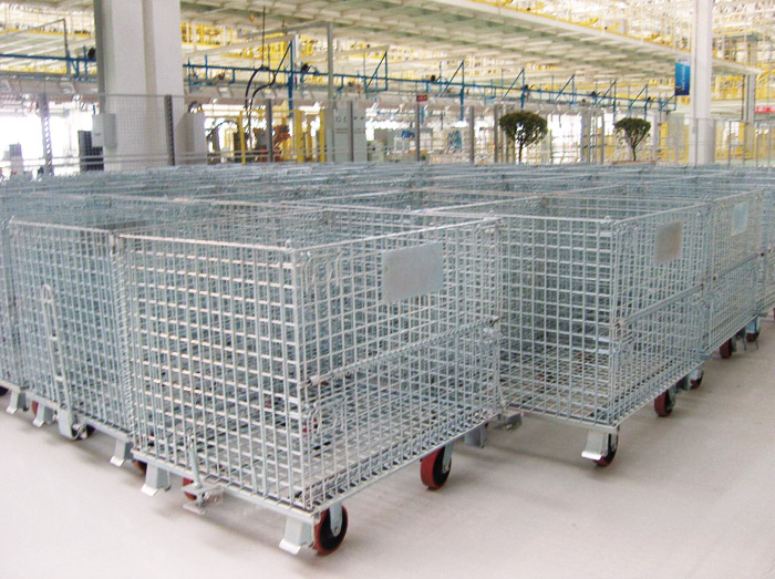 Folding storage cage
